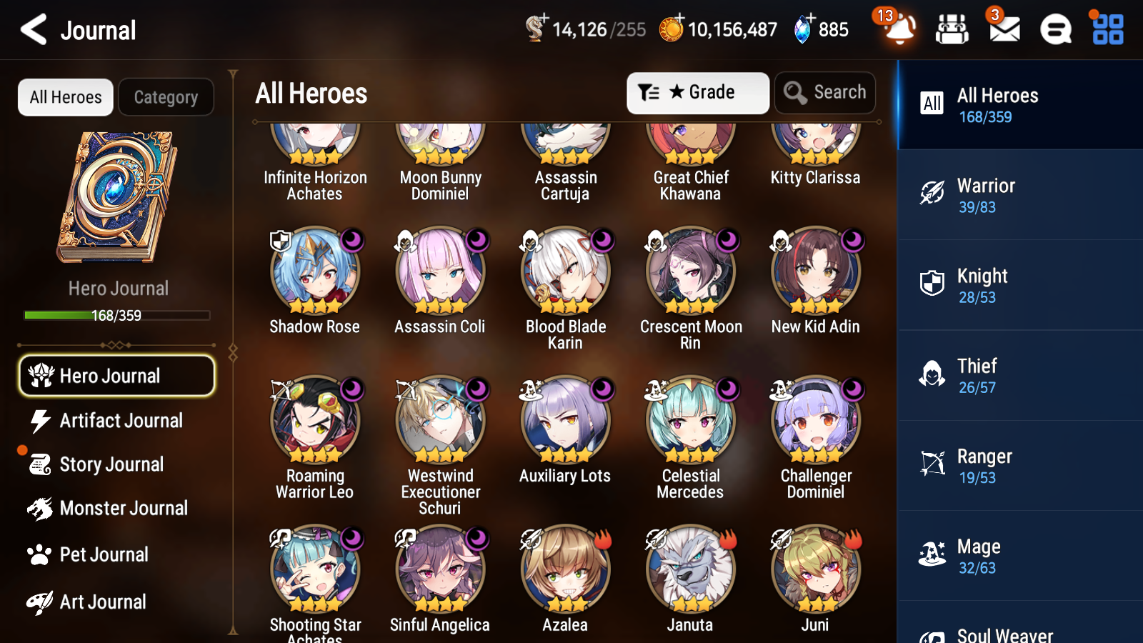 [GLOBAL] Epic 7 Seven 9ML + 28 4★ ML Navy Captain Landy Harsetti Specter Tenebria Last Rider Krau+Fairytale Tenebria Luna Diene Jack+20 speed++ 10-10 Account-Mobile Games Starter