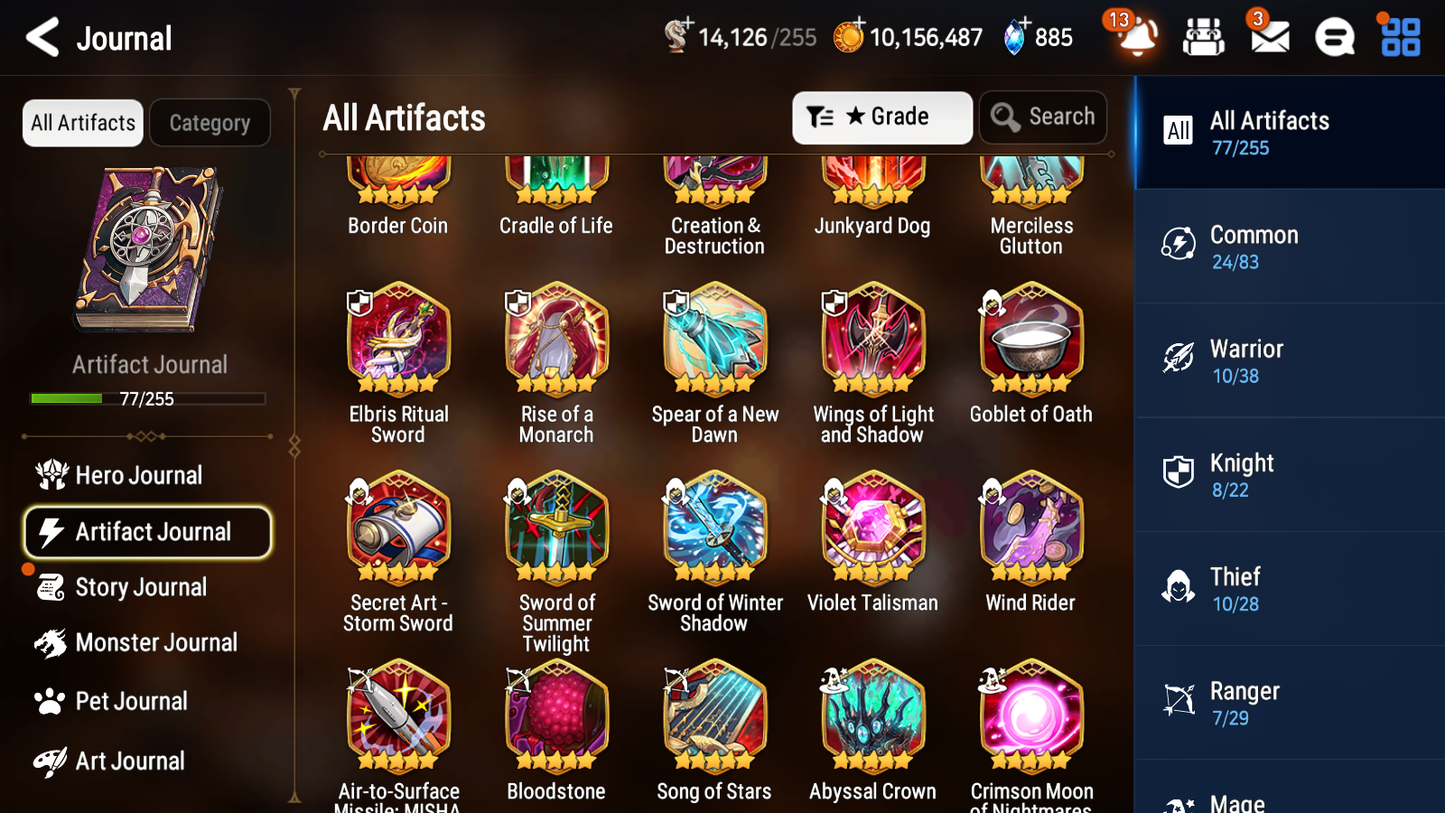 [GLOBAL] Epic 7 Seven 9ML + 28 4★ ML Navy Captain Landy Harsetti Specter Tenebria Last Rider Krau+Fairytale Tenebria Luna Diene Jack+20 speed++ 10-10 Account-Mobile Games Starter