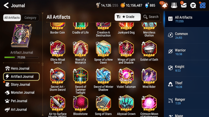 [GLOBAL] Epic 7 Seven 9ML + 28 4★ ML Navy Captain Landy Harsetti Specter Tenebria Last Rider Krau+Fairytale Tenebria Luna Diene Jack+20 speed++ 10-10 Account-Mobile Games Starter