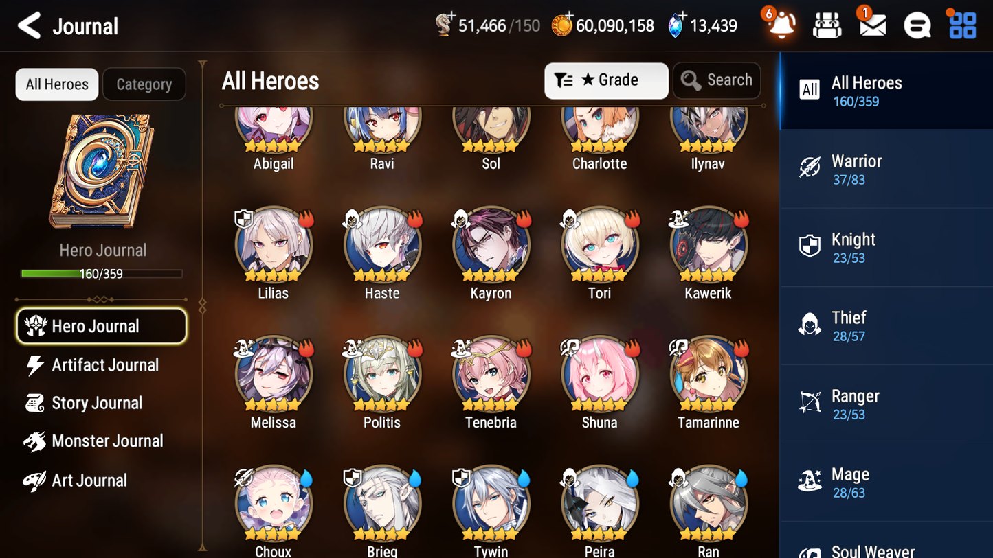 [GLOBAL] Epic 7 Seven 9ML Sea Phantom Politis Hellion Lua Tori + 83ML pulls 13k skystones 2900 mystics+20 Speed + Name Starter Account-Mobile Games Starter