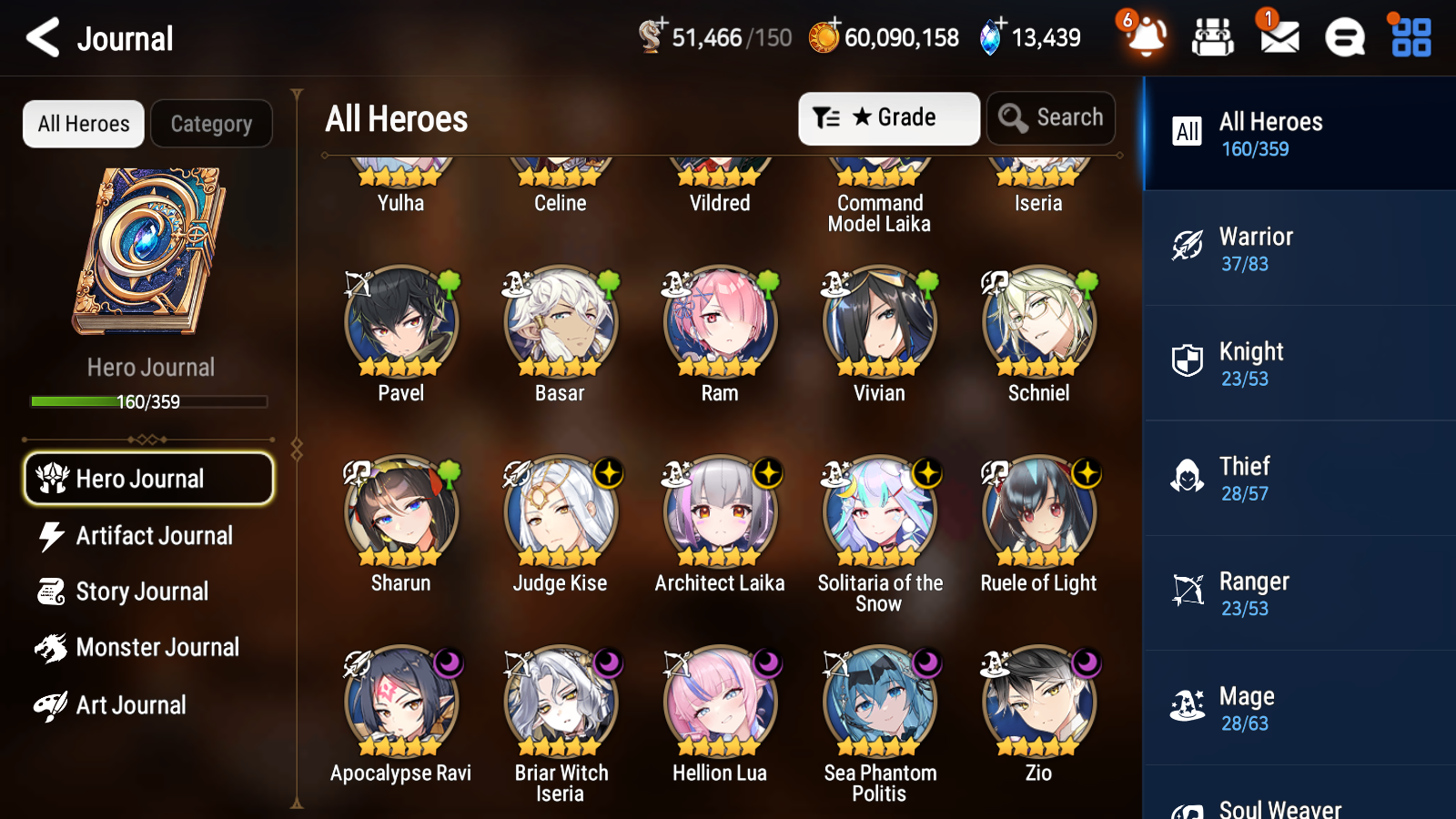 [GLOBAL] Epic 7 Seven 9ML Sea Phantom Politis Hellion Lua Tori + 83ML pulls 13k skystones 2900 mystics+20 Speed + Name Starter Account-Mobile Games Starter