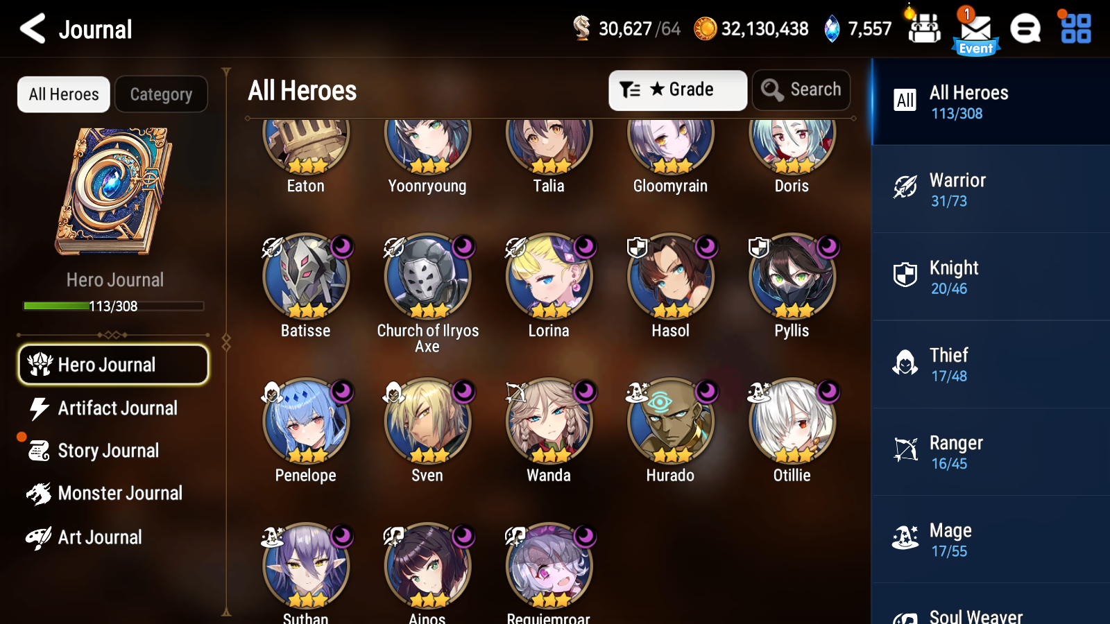 [Global] Epic 7 Seven Abyssal Yufine + ~30 ML summon + Name Starter Account-Mobile Games Starter