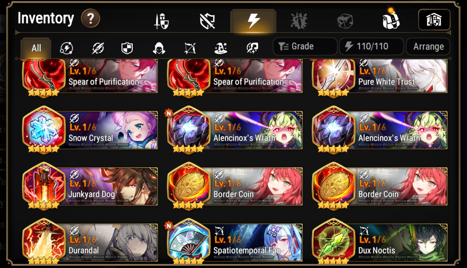 [GLOBAL] Epic 7 Seven Abyssal Yufine + 38ML pulls + Name Starter Account-Mobile Games Starter