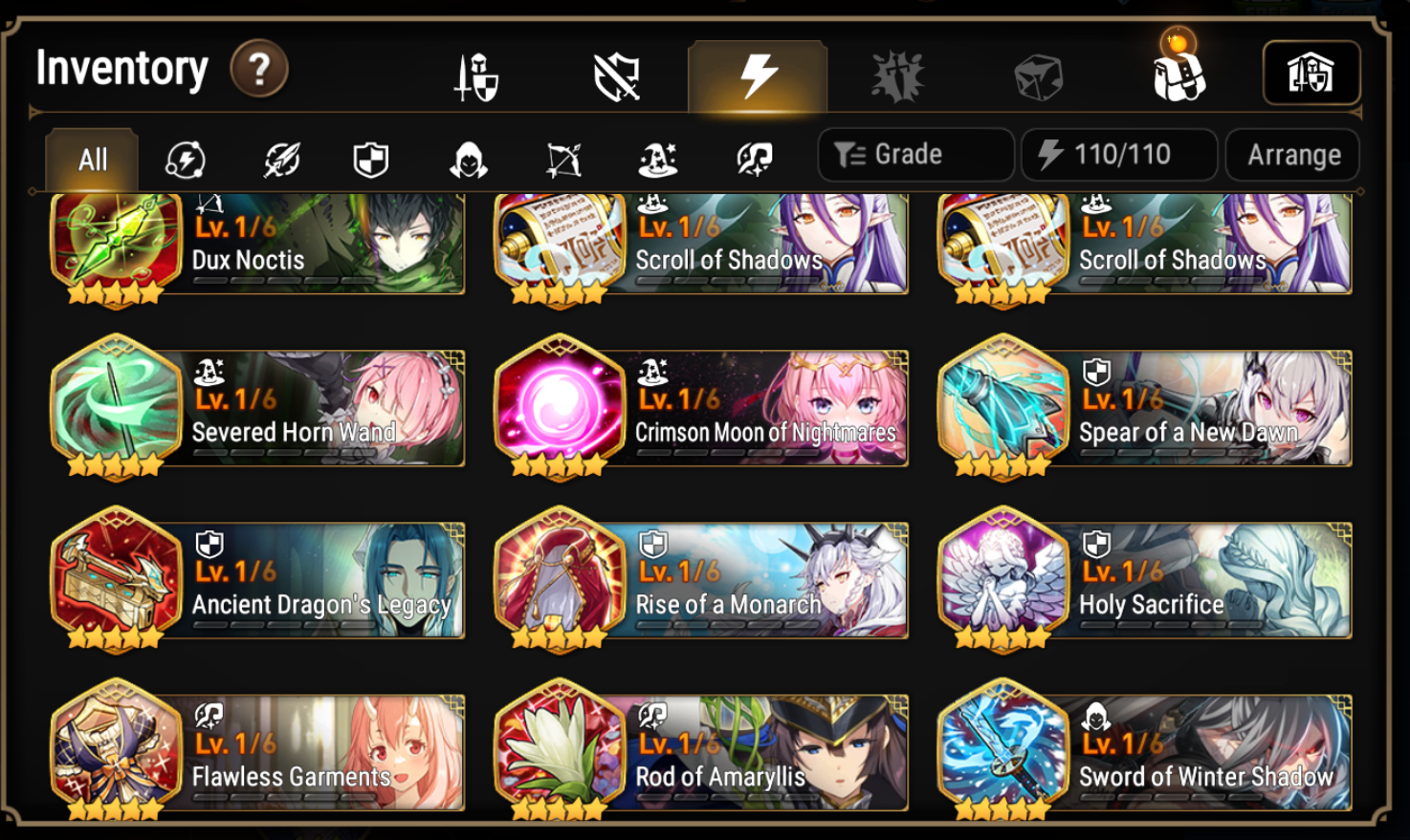 [GLOBAL] Epic 7 Seven Abyssal Yufine + 38ML pulls + Name Starter Account-Mobile Games Starter