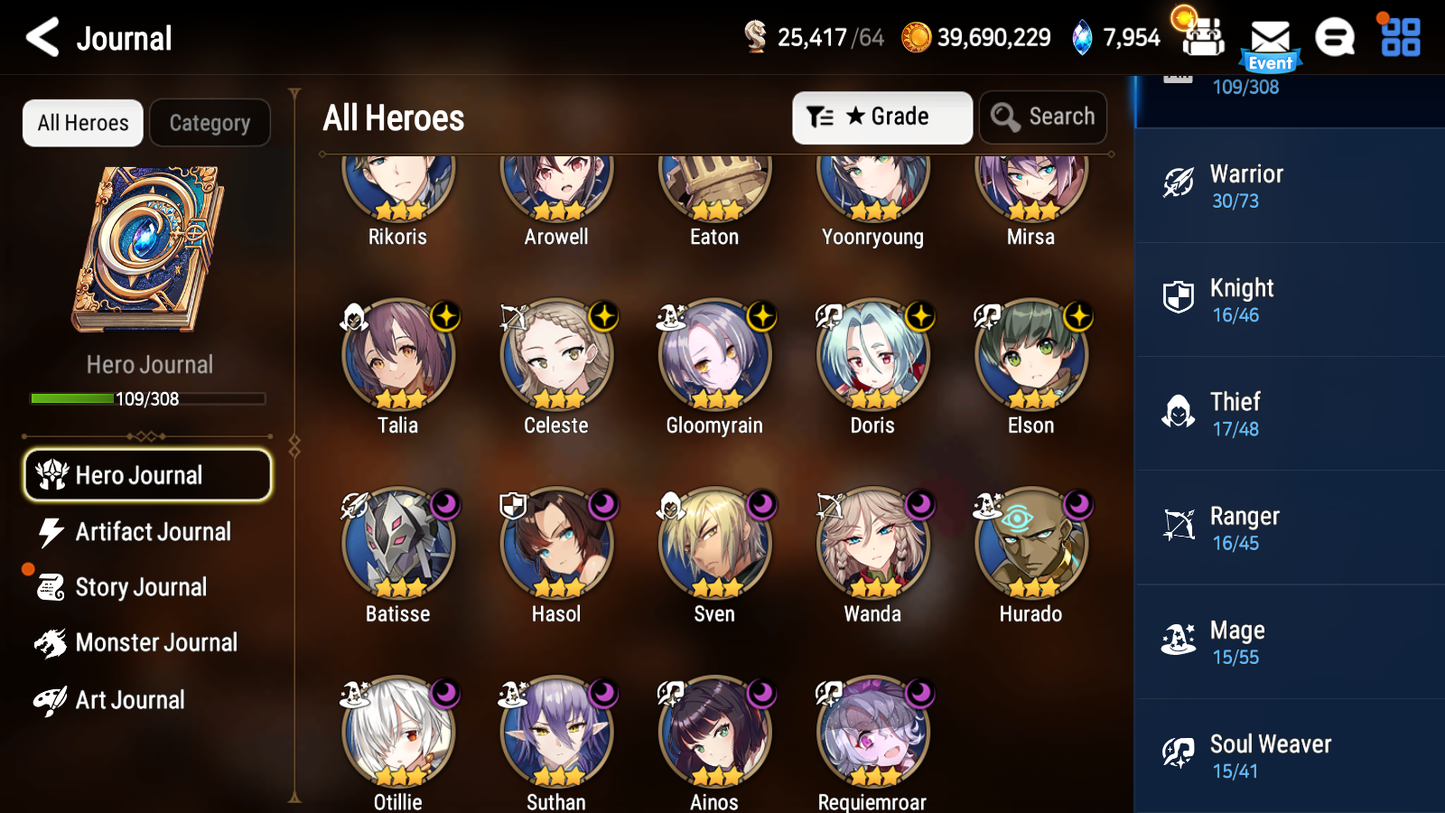 [Global] Epic 7 Seven Abyssal Yufine Operator Sigret + ~34 ML summon + Name Starter Account-Mobile Games Starter