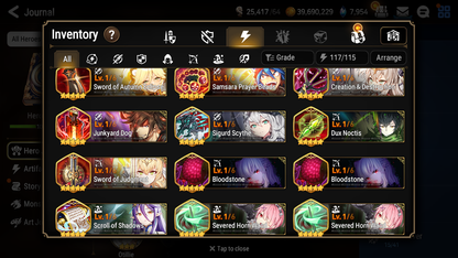 [Global] Epic 7 Seven Abyssal Yufine Operator Sigret + ~34 ML summon + Name Starter Account-Mobile Games Starter