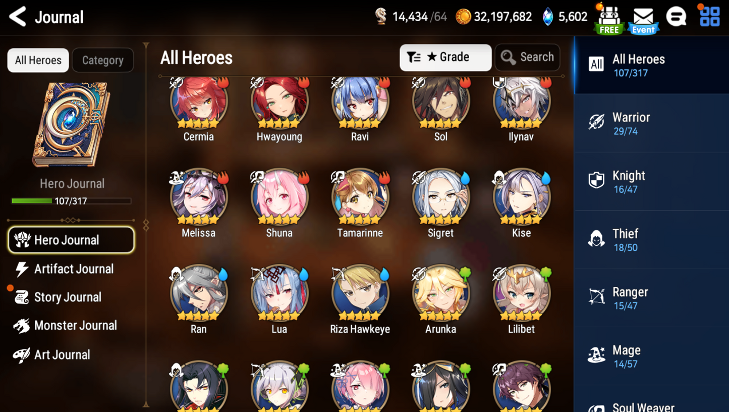 [GLOBAL] Epic 7 Seven Abyssal Yufine + Remnant Violet Tamarinne + Name Starter Account-Mobile Games Starter