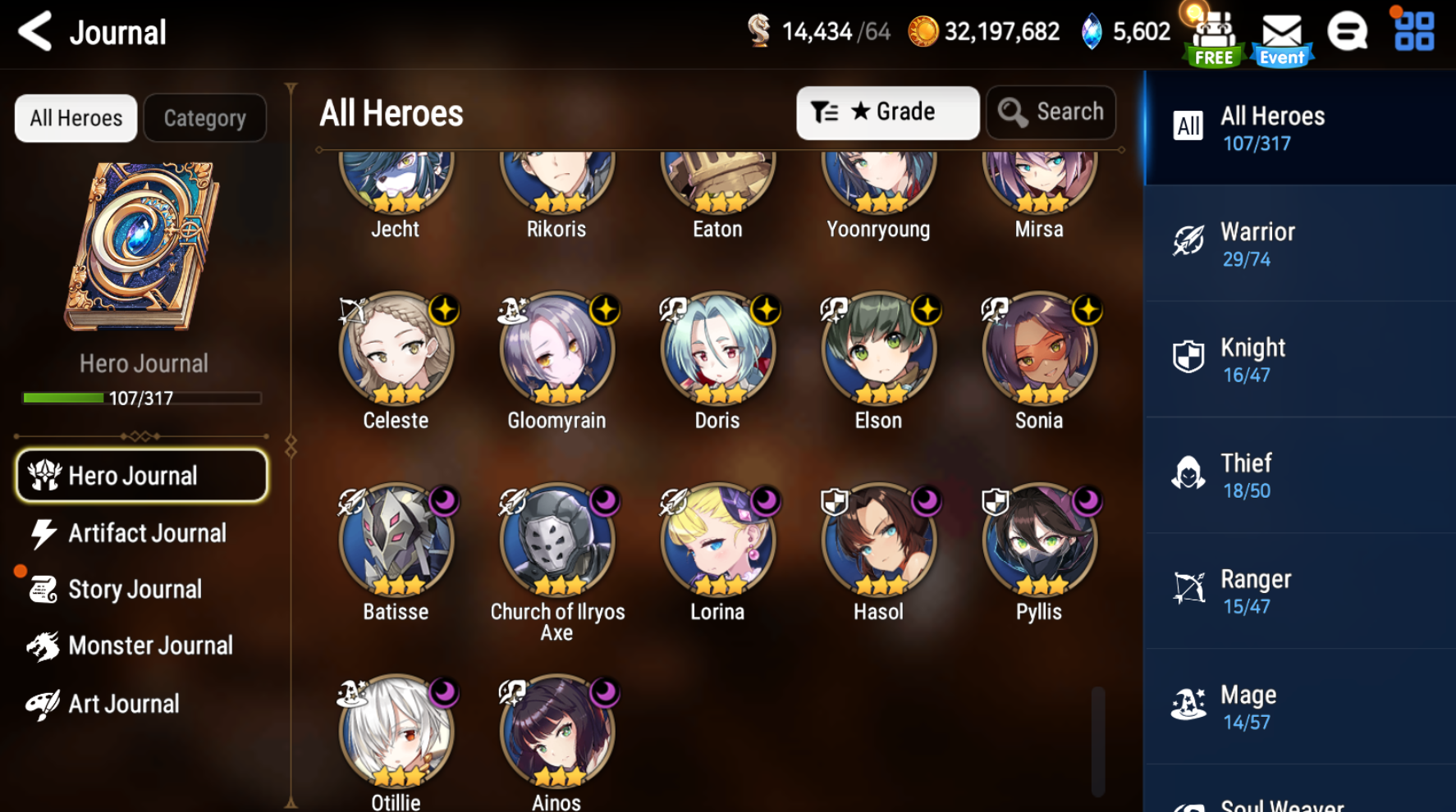[GLOBAL] Epic 7 Seven Abyssal Yufine + Remnant Violet Tamarinne + Name Starter Account-Mobile Games Starter