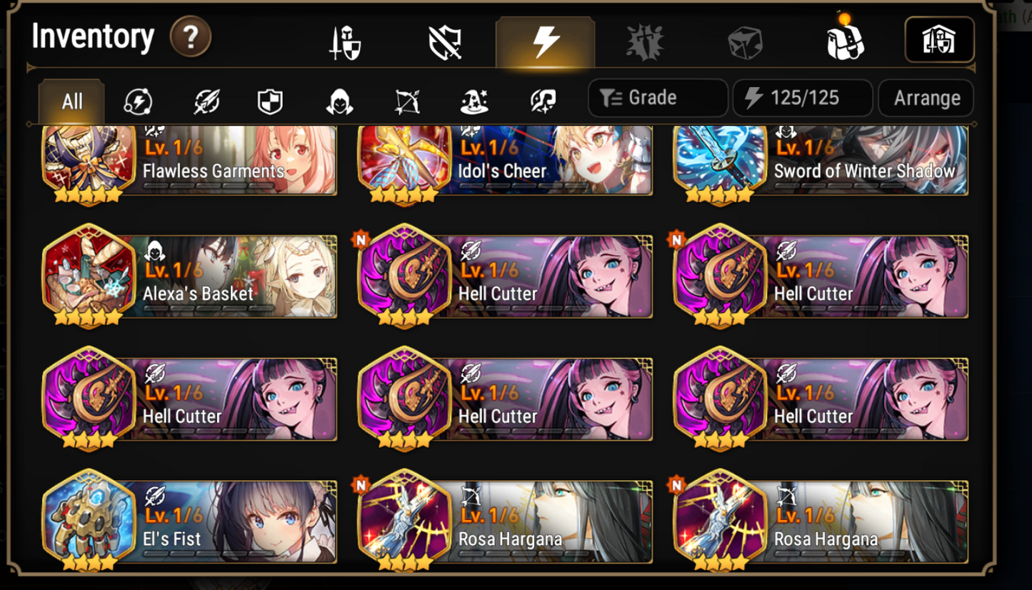 [GLOBAL] Epic 7 Seven Abyssal Yufine + Remnant Violet Tamarinne + Name Starter Account-Mobile Games Starter