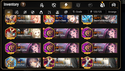 [GLOBAL] Epic 7 Seven Abyssal Yufine + Remnant Violet Tamarinne + Name Starter Account-Mobile Games Starter