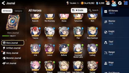 [Global] Epic 7 Seven Ambitious Tywin Last Rider Krau Rem Roy Mustang Angel of Light Angelica + Name Starter Account-Mobile Games Starter