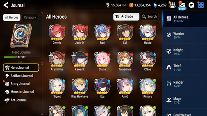 [Global] Epic 7 Seven Ambitious Tywin Spirit Eye Celine Jack Rimuru Amid + Name Starter Account-Mobile Games Starter