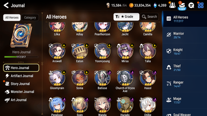 [Global] Epic 7 Seven Ambitious Tywin Spirit Eye Celine Jack Rimuru Amid + Name Starter Account-Mobile Games Starter