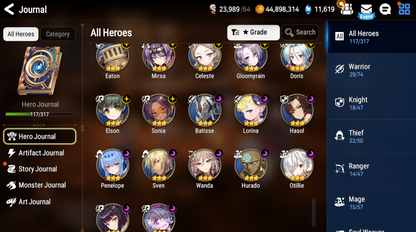 [Global] Epic 7 Seven Apocalypse Ravi + Amid Luna + ML pulls Starter Account-Mobile Games Starter