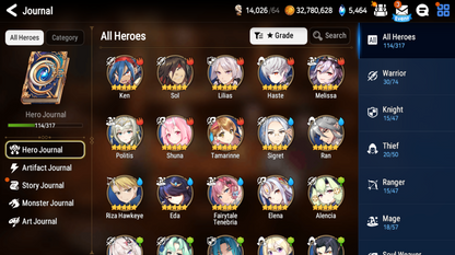 [Global] Epic 7 Seven Apocalypse Ravi Laia Fairytale Tenebria DJ Basar + ML pulls +Name Starter Account-Mobile Games Starter