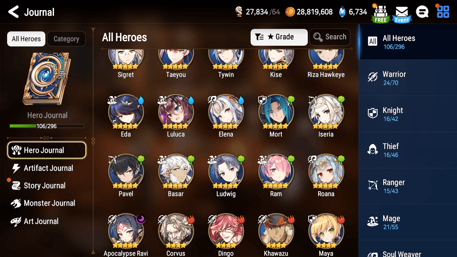 [Global] Epic 7 Seven Apocalypse Ravi Lethe Angel of Light Angelica+ N ...