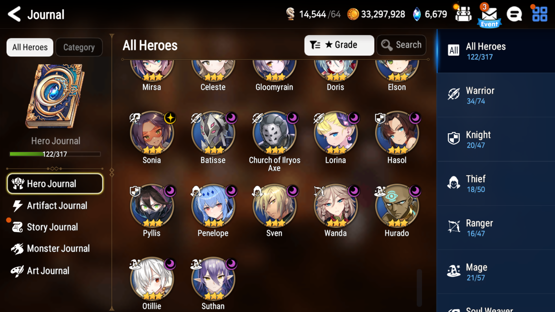 [Global] Epic 7 Seven Arbiter Vildred Fairytale Tenebria Silver Blade Aramintha + Name Starter Account-Mobile Games Starter