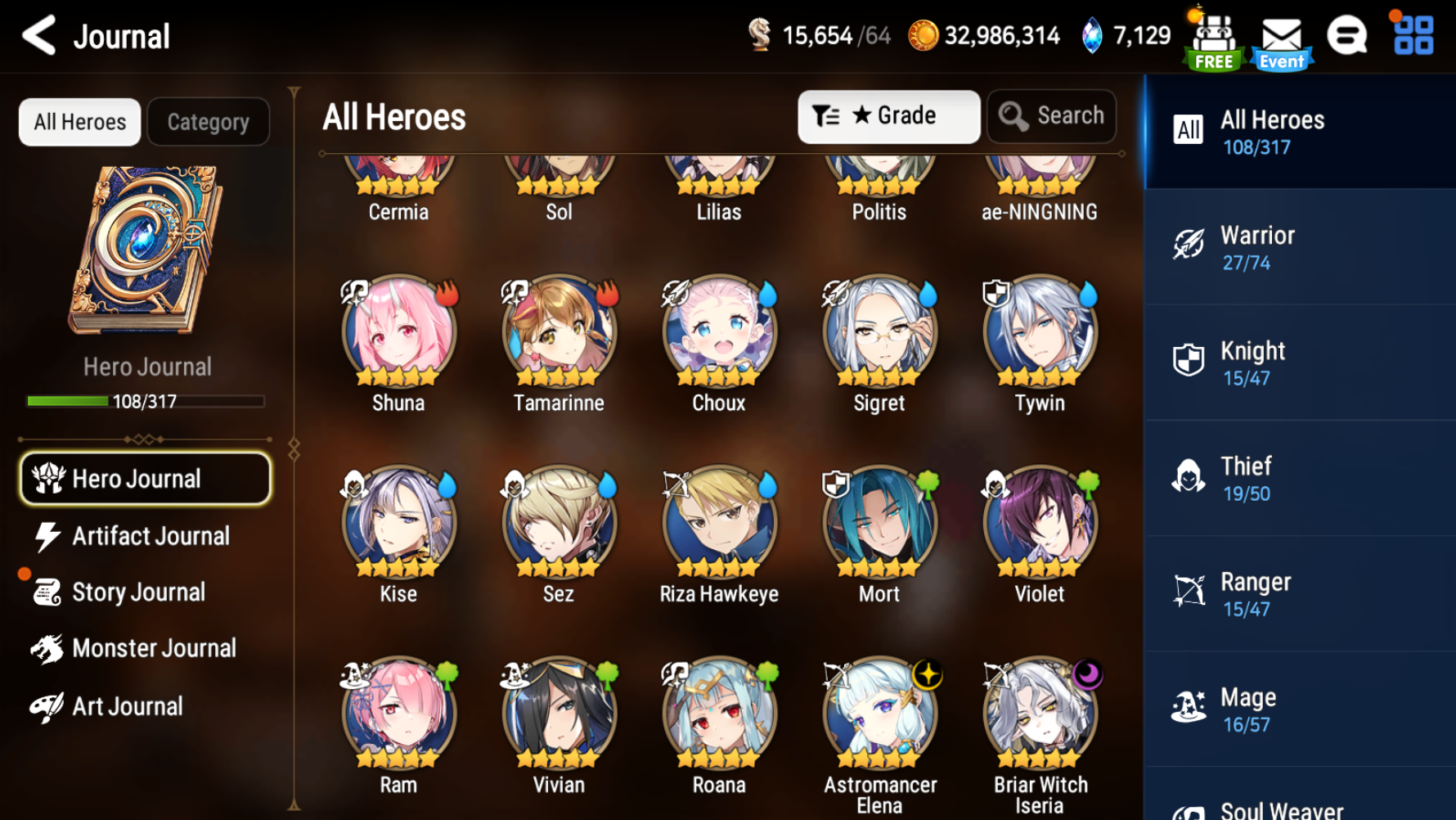 [Global] Epic 7 Seven Astromancer Elena Briar Witch Iseria Ae-NingNing + Name Starter Account-Mobile Games Starter