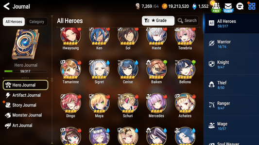 [GLOBAL] Epic 7 Seven Baiken Cerise + ML Mystics Pulls Aged Starter Account-Mobile Games Starter