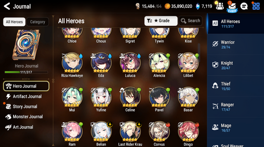 [Global] Epic 7 Seven Belian Last Rider Krau Tamarinne + Name Starter Account-Mobile Games Starter