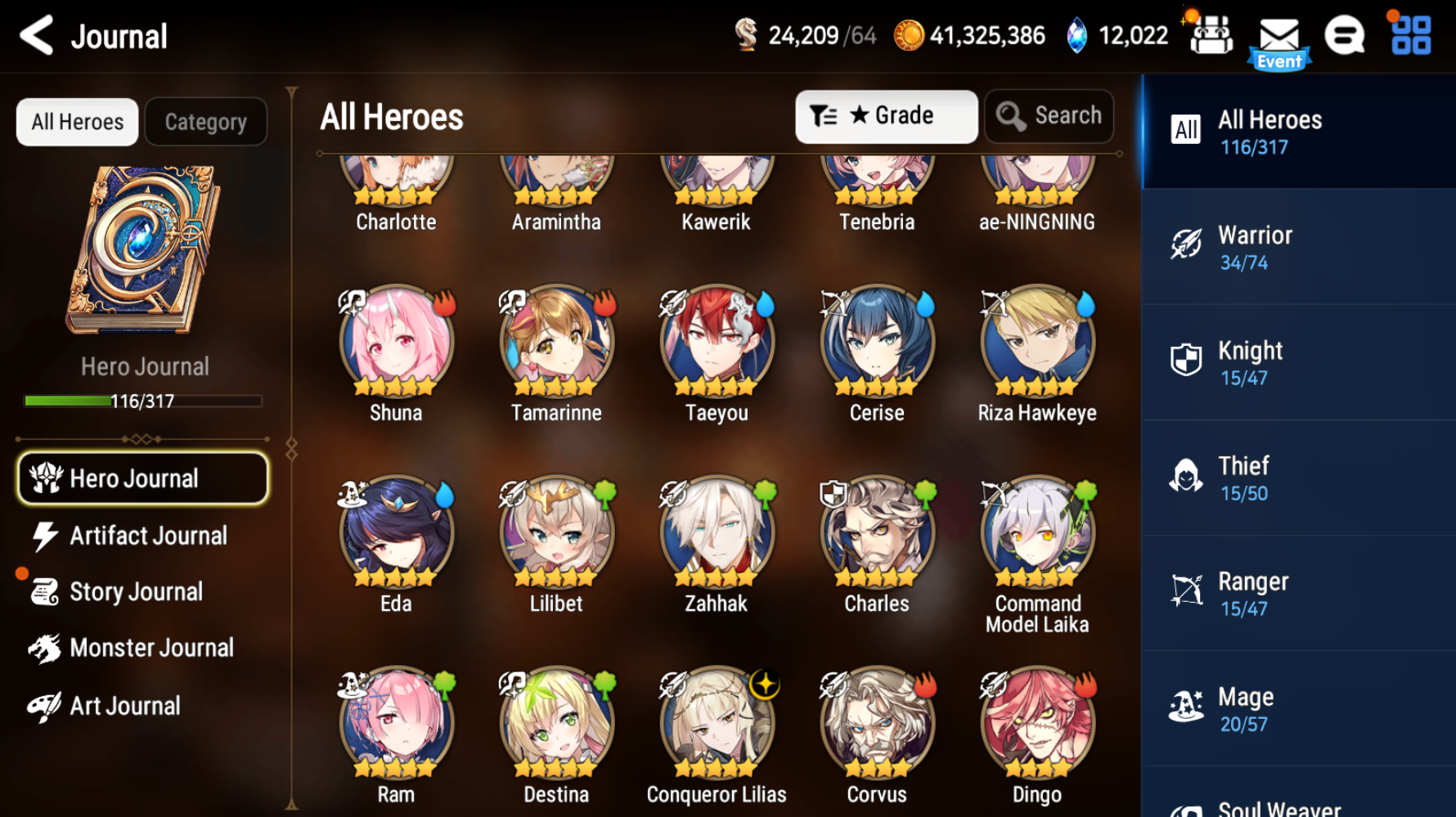 [Global] Epic 7 Seven Conqueror Lilias Cerise Ae-NingNing + ML pulls Starter Account-Mobile Games Starter