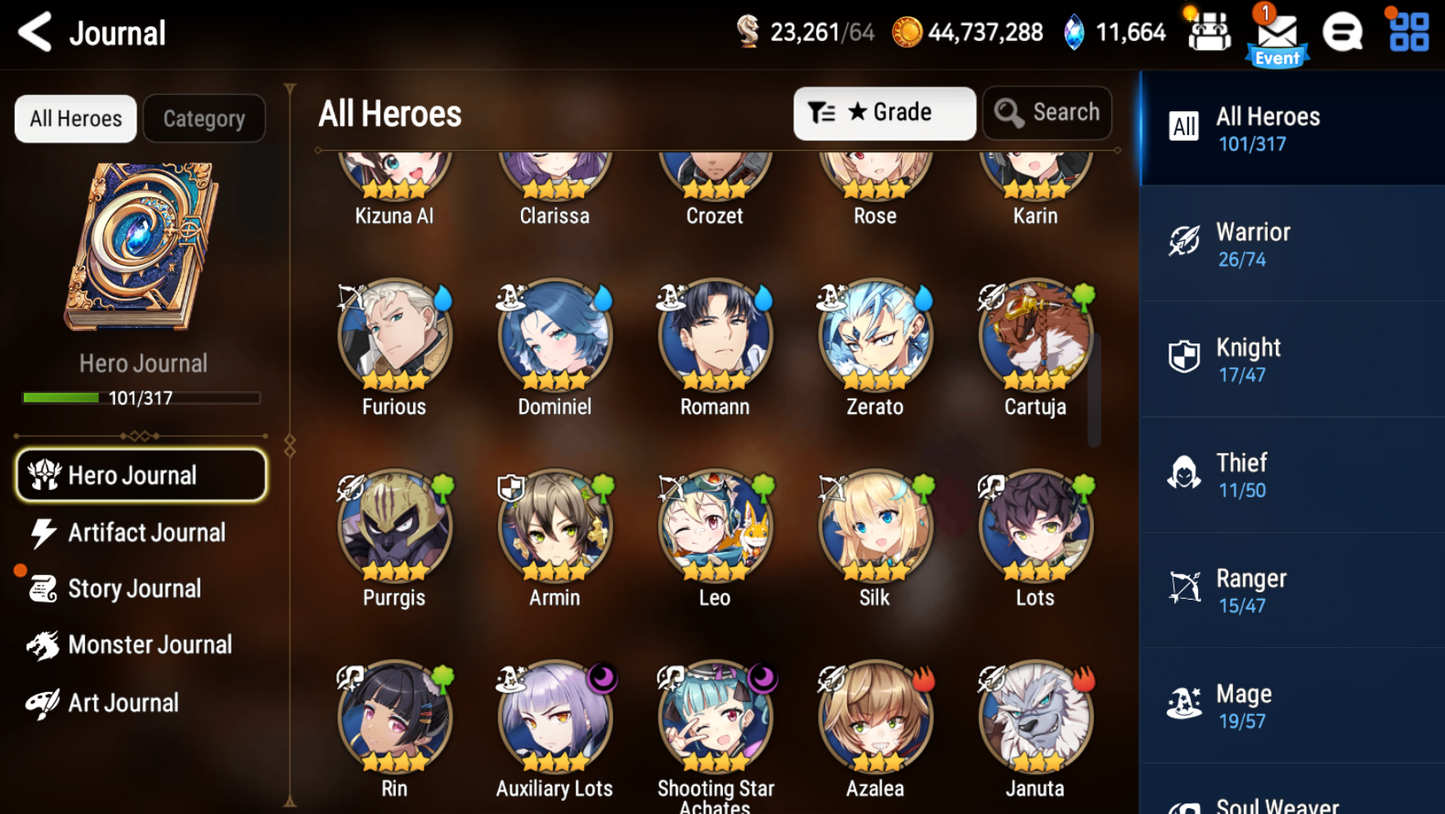 [Global] Epic 7 Seven Conqueror Lilias + Luna + ML pulls Starter Account-Mobile Games Starter