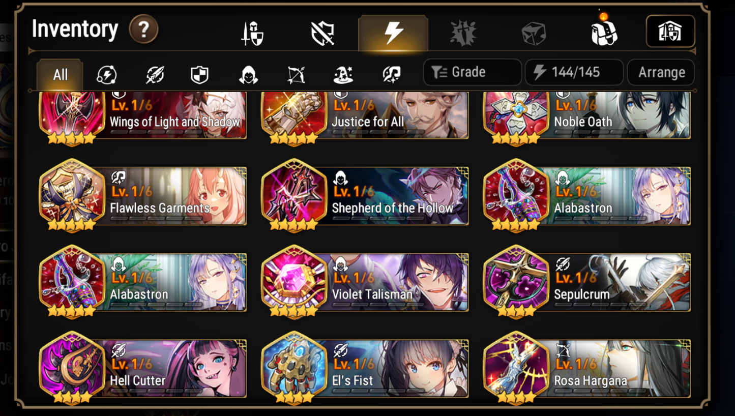 [Global] Epic 7 Seven Conqueror Lilias Specter Tenebria Amid Laia Iseria +Name Starter Account-Mobile Games Starter