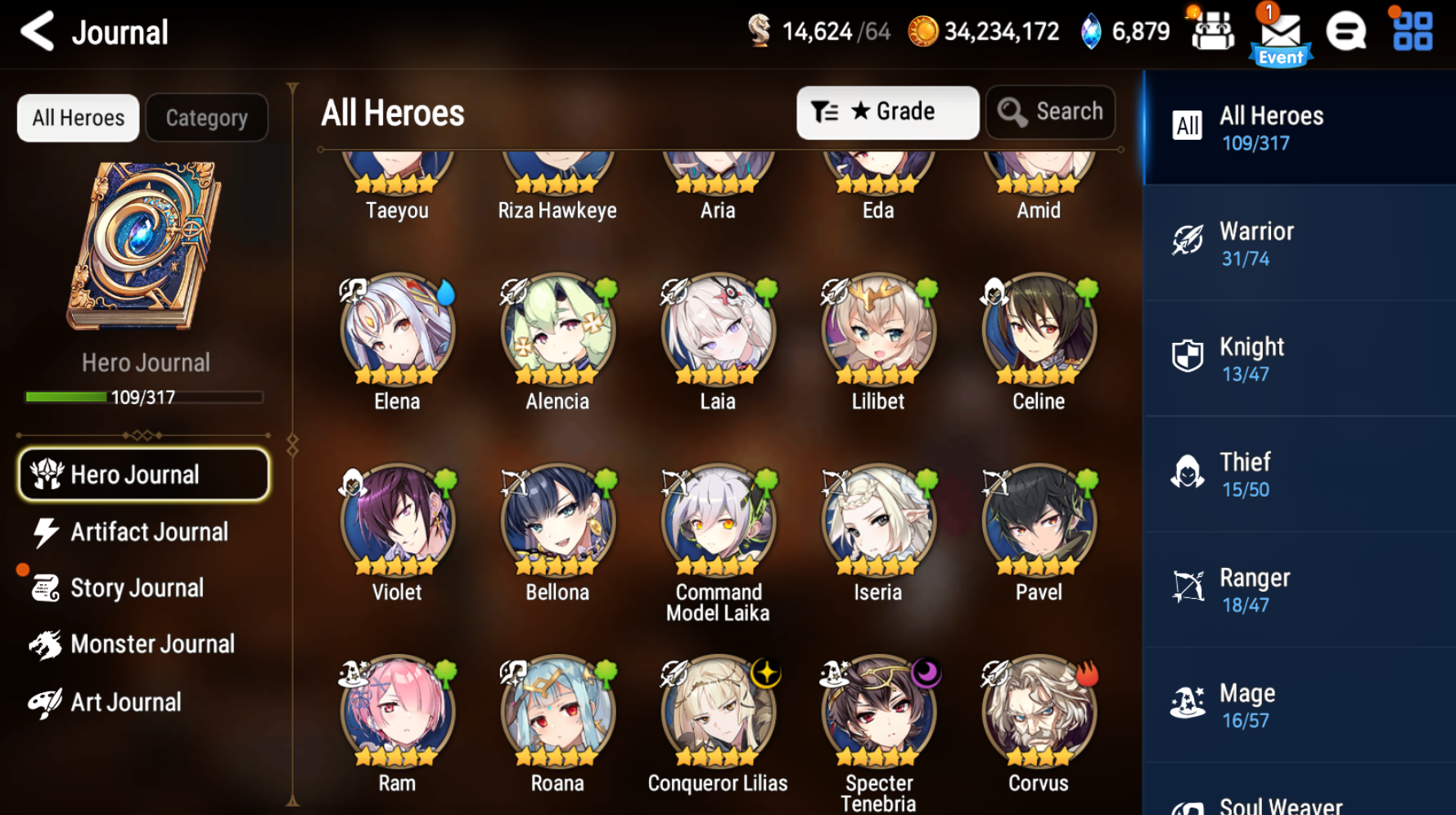 [Global] Epic 7 Seven Conqueror Lilias Specter Tenebria Amid Laia Iseria +Name Starter Account-Mobile Games Starter