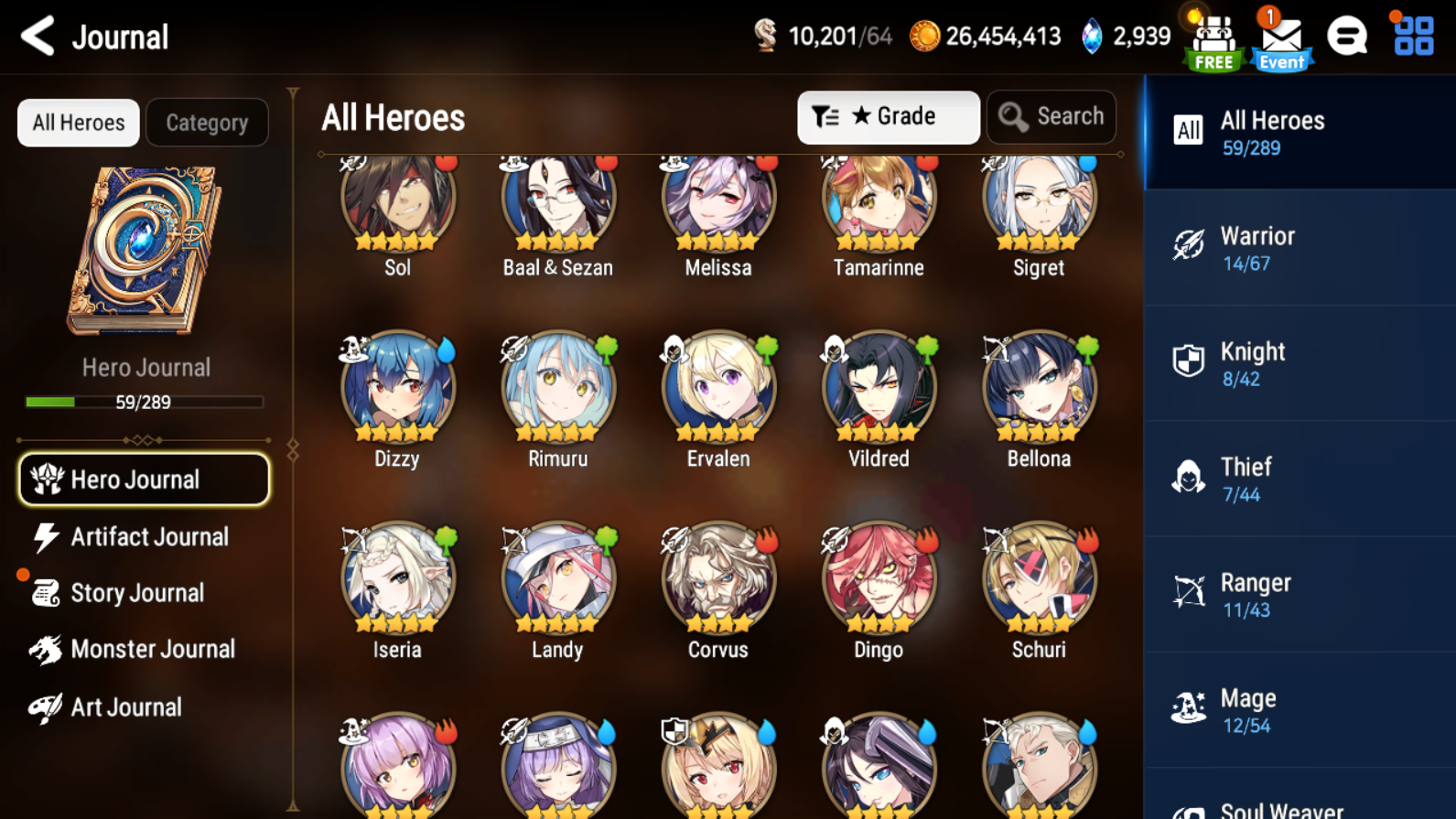 [GLOBAL] Epic 7 Seven Dizzy Rimuru Landy + ML Mystics Pulls Aged Starter Account-Mobile Games Starter