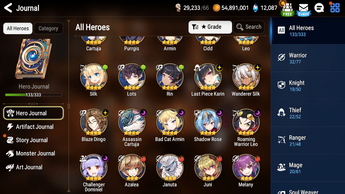 [GLOBAL] Epic 7 Seven Empyrean Ilynav + 55 ML pulls + Name Starter Account-Mobile Games Starter