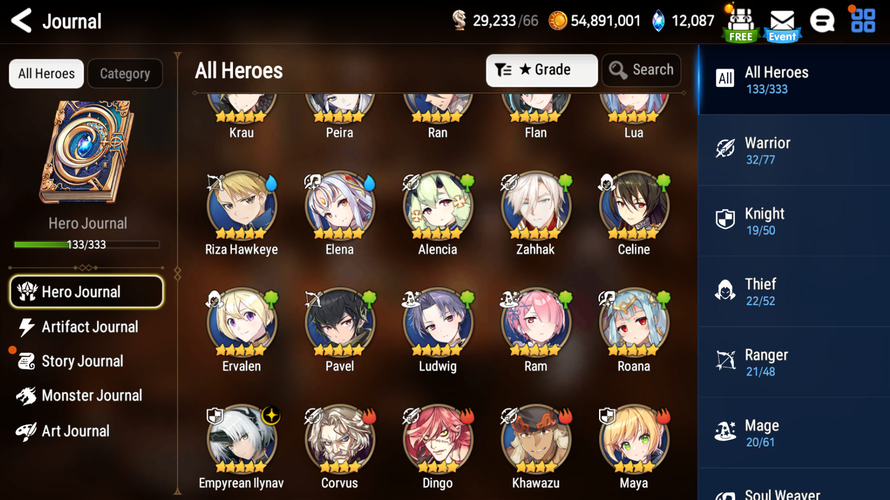 [GLOBAL] Epic 7 Seven Empyrean Ilynav + 55 ML pulls + Name Starter Account-Mobile Games Starter