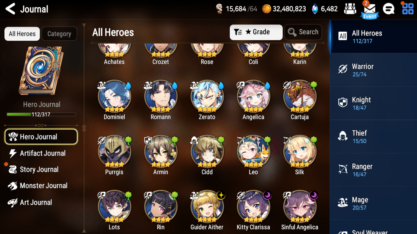 [Global] Epic 7 Seven Fairytale Tenebria Silver Blade Aramintha Sage Baal +Name Starter Account-Mobile Games Starter