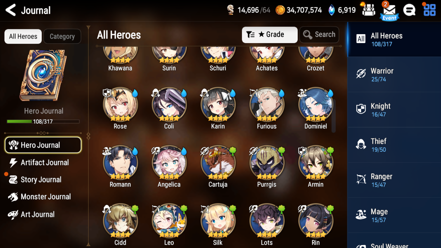 [Global] Epic 7 Seven Jack Rem Ruele of light Amid + ML pulls + Name Starter Account-Mobile Games Starter