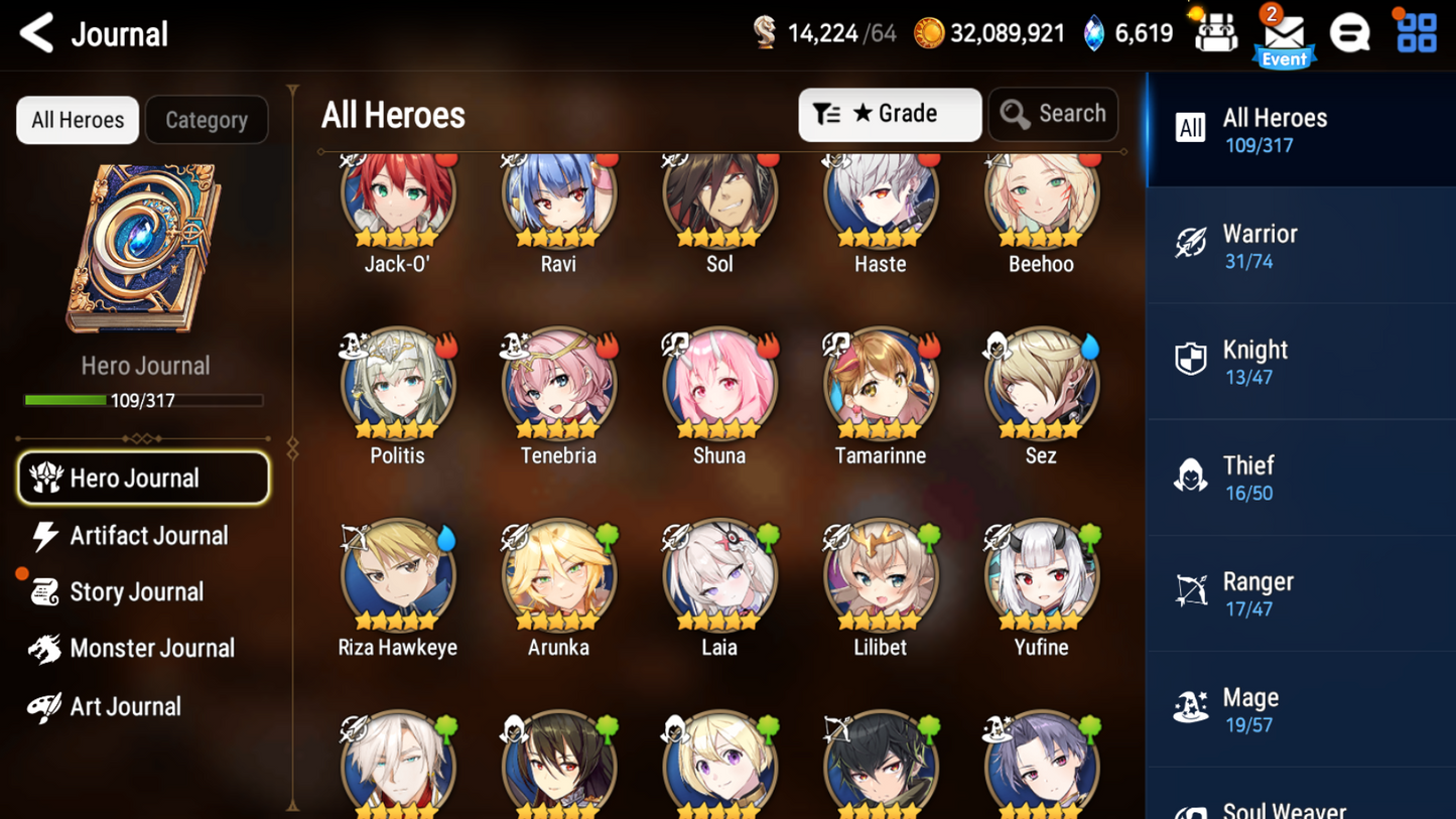 [Global] Epic 7 Seven Laia Briar Witch Iseria Jack Archdemon's Shadow + Name Starter Account-Mobile Games Starter