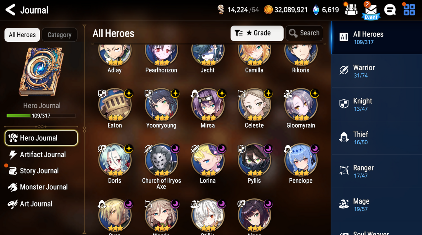 [Global] Epic 7 Seven Laia Briar Witch Iseria Jack Archdemon's Shadow + Name Starter Account-Mobile Games Starter