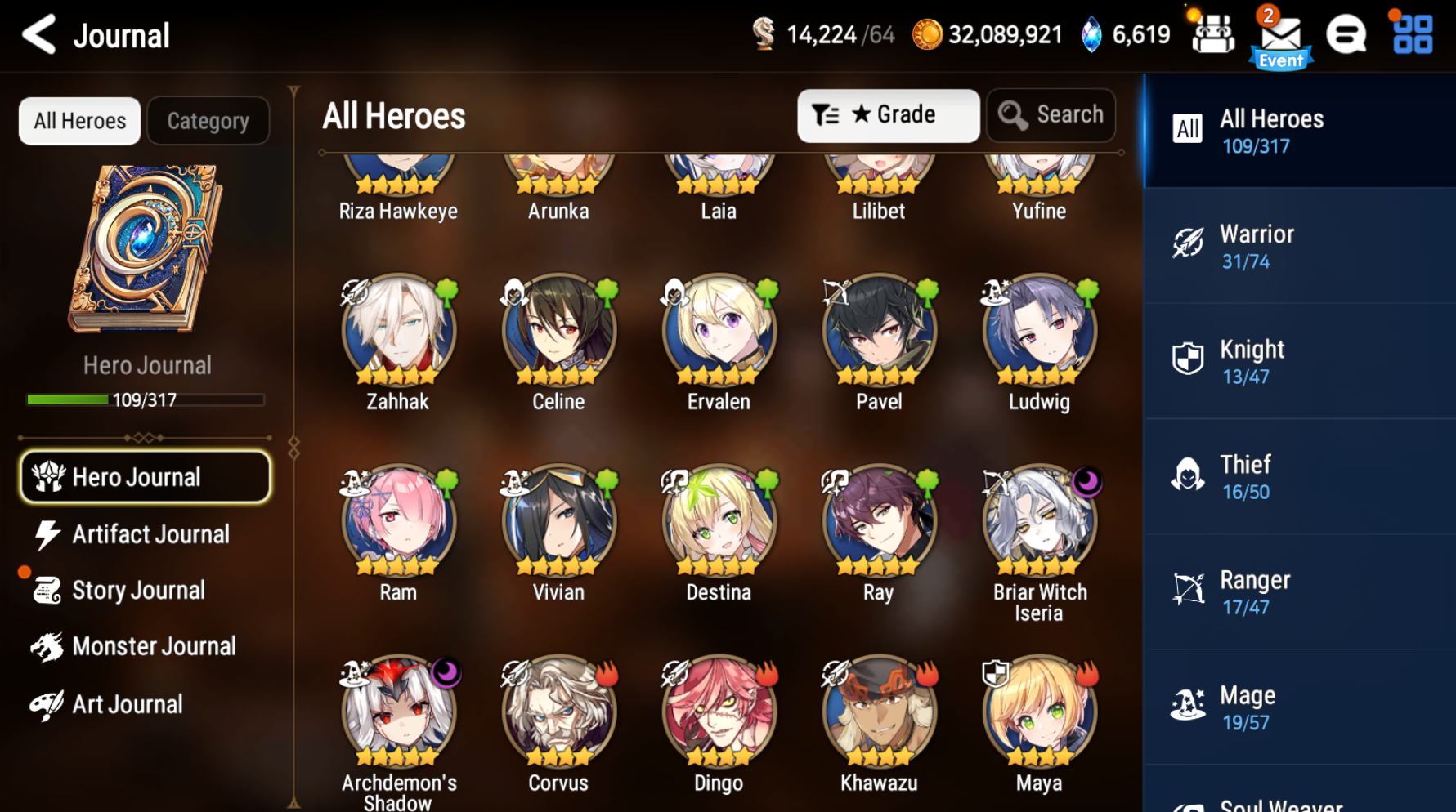 [Global] Epic 7 Seven Laia Briar Witch Iseria Jack Archdemon's Shadow + Name Starter Account-Mobile Games Starter