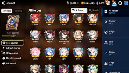 [Global] Epic 7 Seven Laia Rem Little Queen Charlotte + 2900 Mystics ML pulls + Name Starter Account-Mobile Games Starter