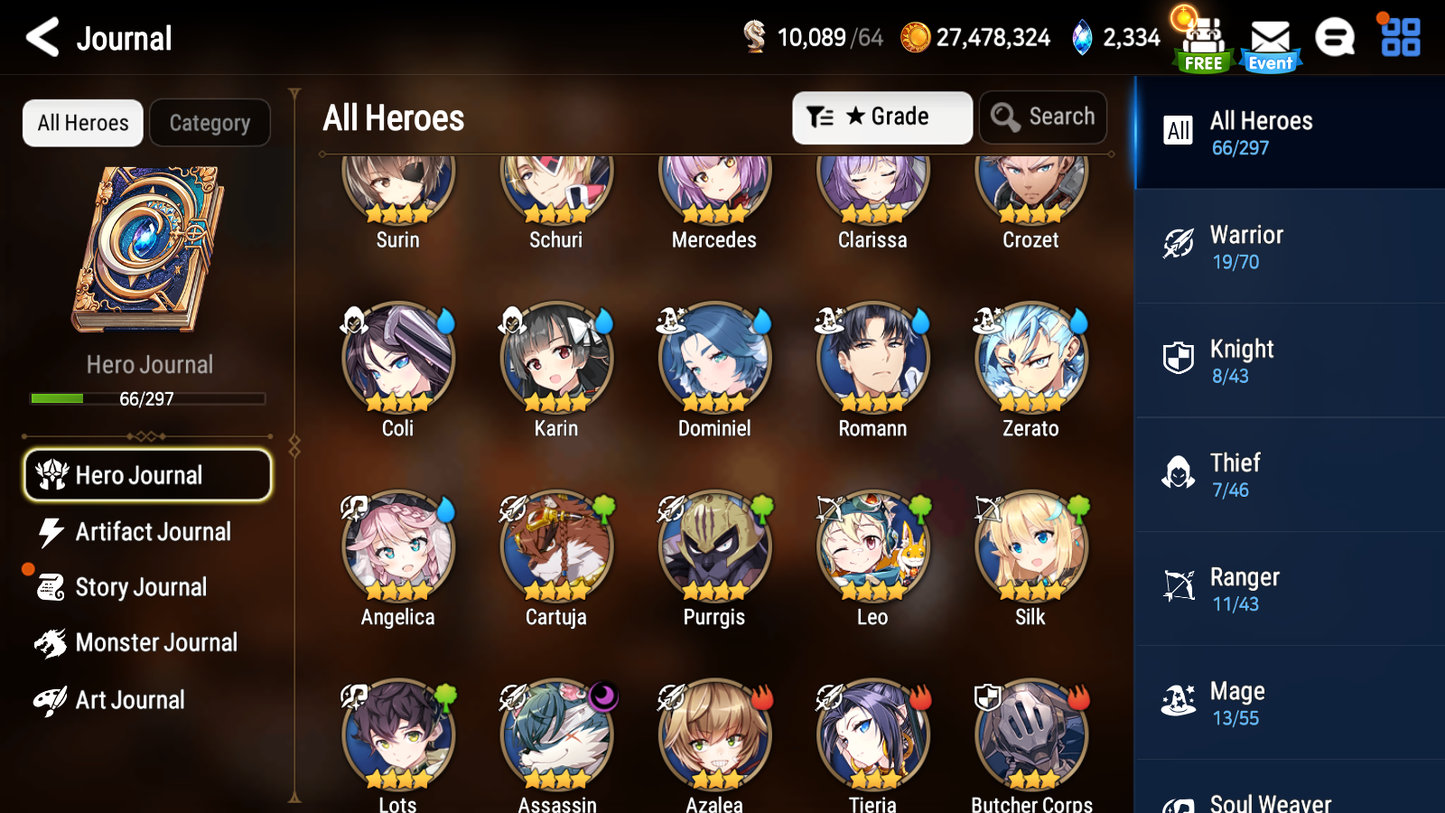 [Global] Epic 7 Seven Luna Fallen Cecilia Tamarinne Sigret+ ML Mystics Pulls Aged Starter Account-Mobile Games Starter