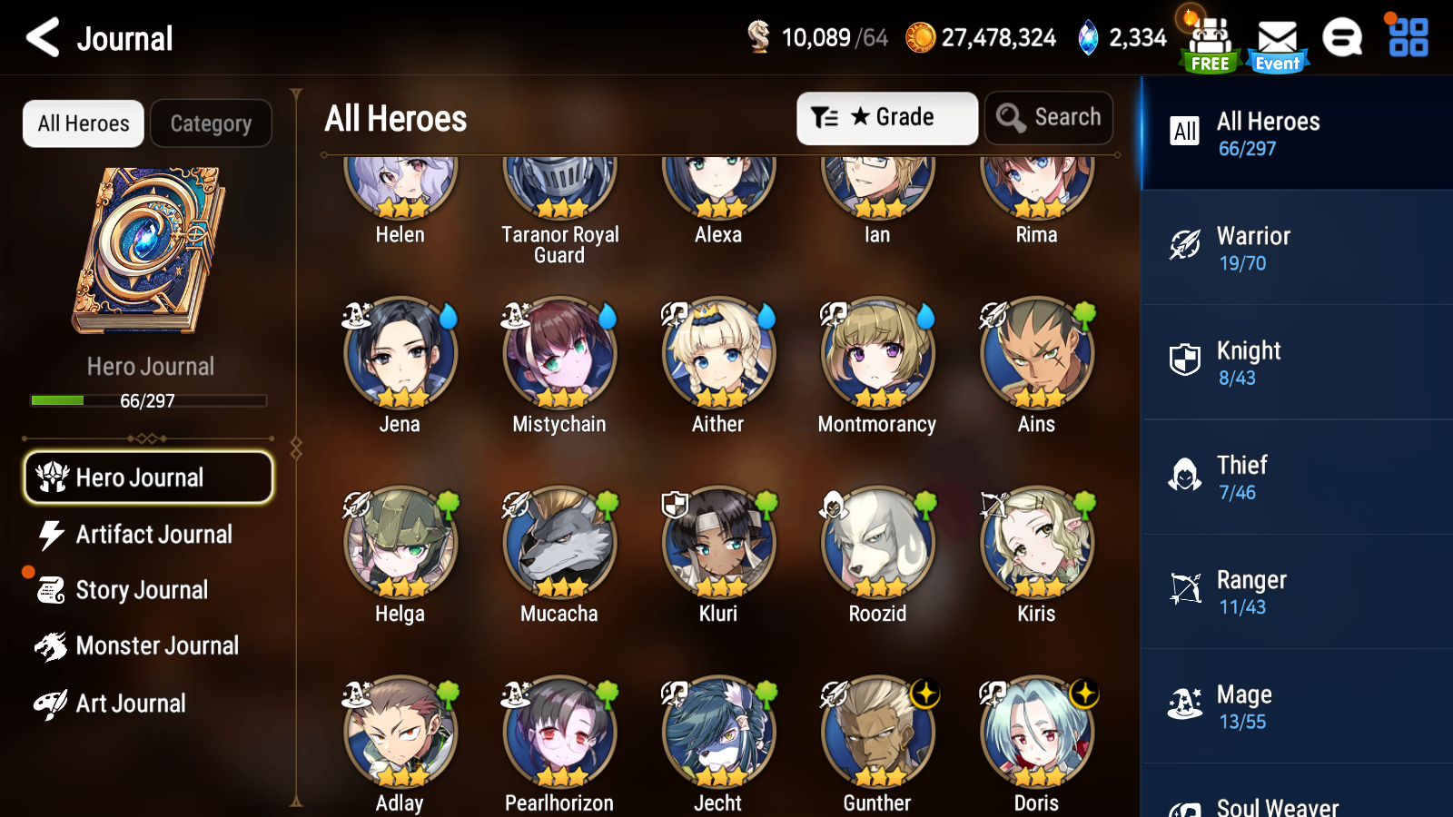 [Global] Epic 7 Seven Luna Fallen Cecilia Tamarinne Sigret+ ML Mystics Pulls Aged Starter Account-Mobile Games Starter