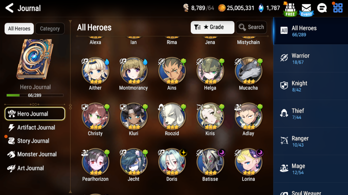 [GLOBAL] Epic 7 Seven Luna Judge Kise Tamarinne + ML Mystics Pulls + Name Aged Starter Account-Mobile Games Starter