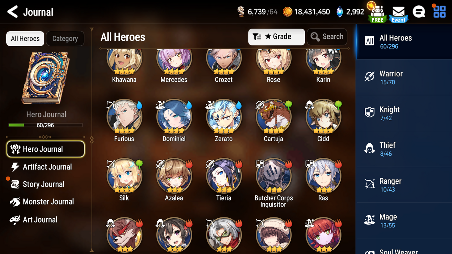 [Global] Epic 7 Seven Luna Ruele of Light Tamarinne + ML Mystics Pulls Aged Starter Account-Mobile Games Starter