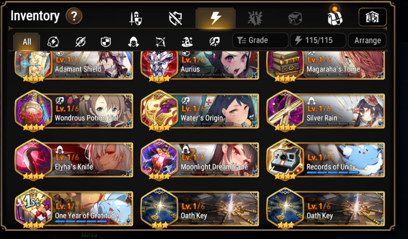 [GLOBAL] Epic 7 Seven Luna Seaside Bellona Baiken + ML Mystics Pulls Aged Starter Account-Mobile Games Starter