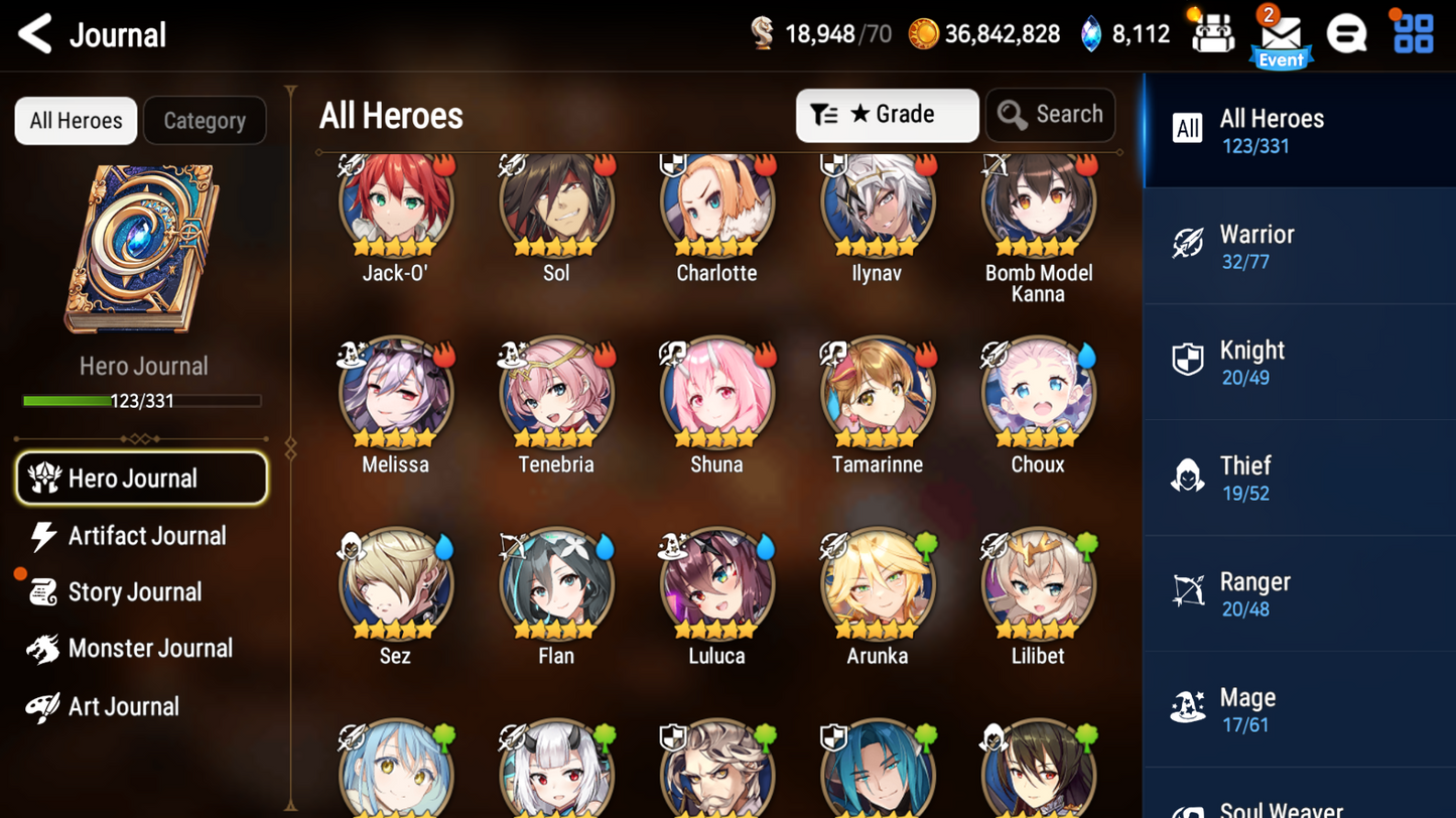 [Global] Epic 7 Seven Maid Chloe Belian Rimuru Jack + ML mystics+Name Starter Account-Mobile Games Starter