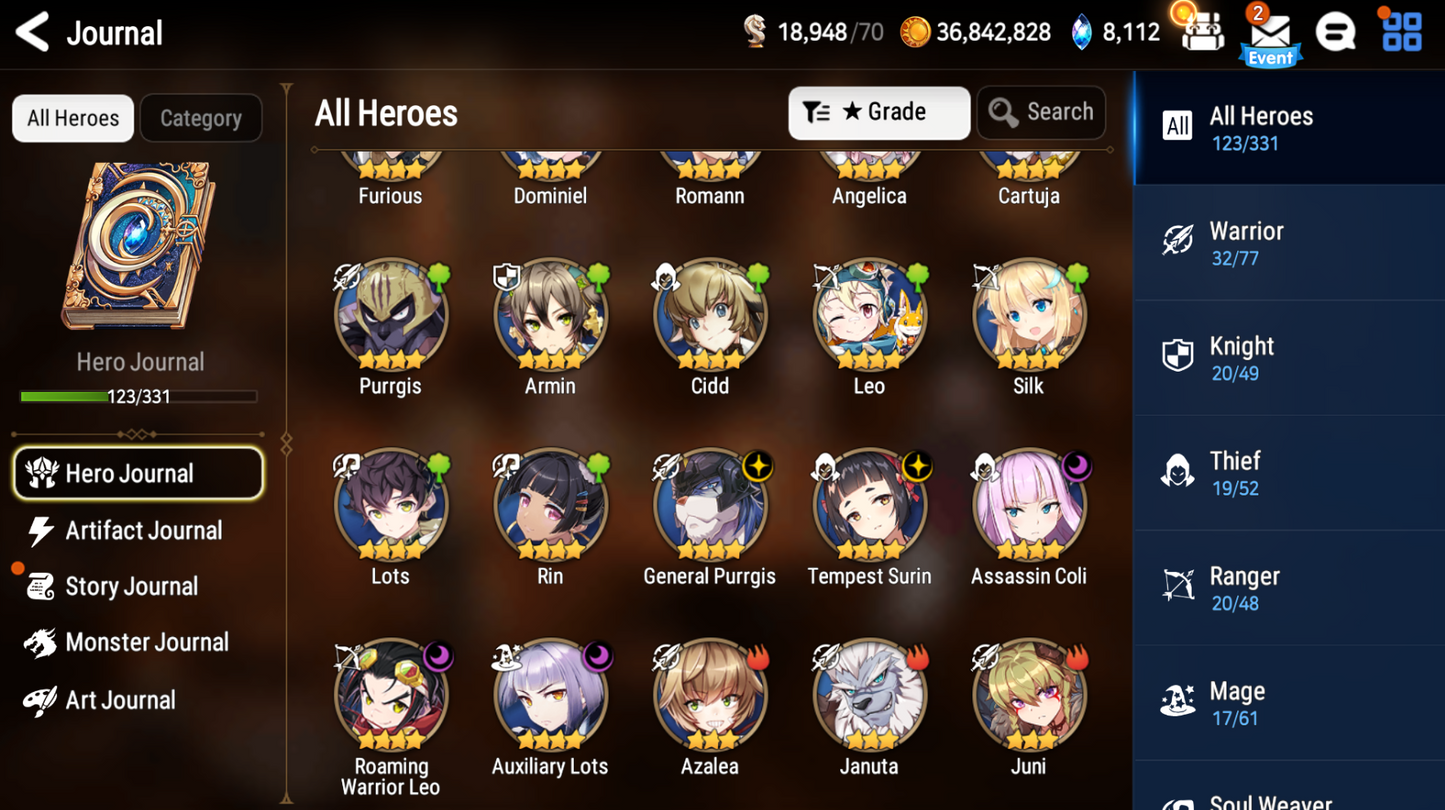 [Global] Epic 7 Seven Maid Chloe Belian Rimuru Jack + ML mystics+Name Starter Account-Mobile Games Starter