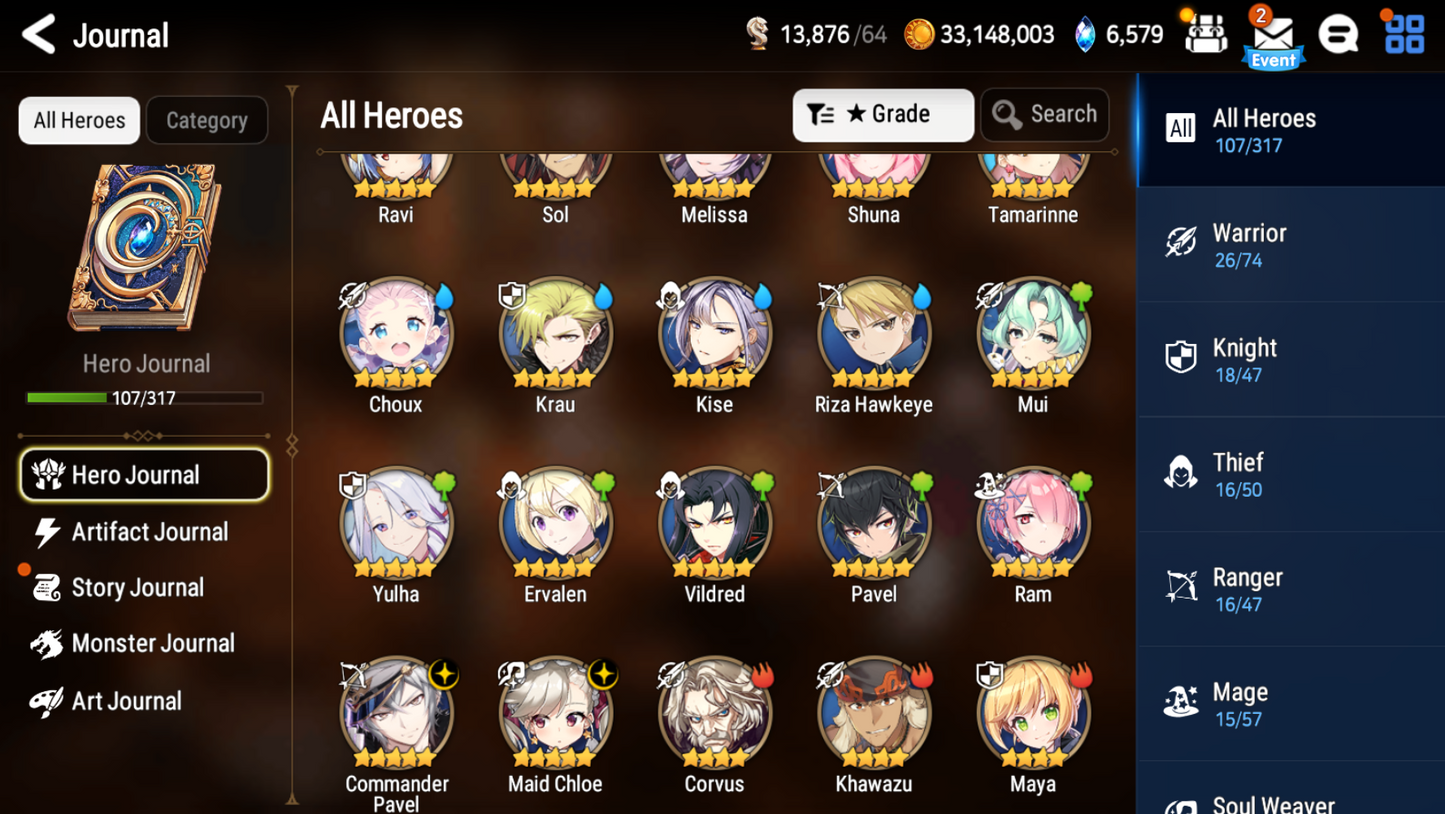 [Global] Epic 7 Seven Maid Chloe Commander Pavel Angel of Light Angelica + Name Starter Account-Mobile Games Starter