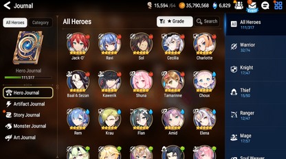 [Global] Epic 7 Seven Martial Artist Ken Jack Rem Amid + Name Starter Account-Mobile Games Starter