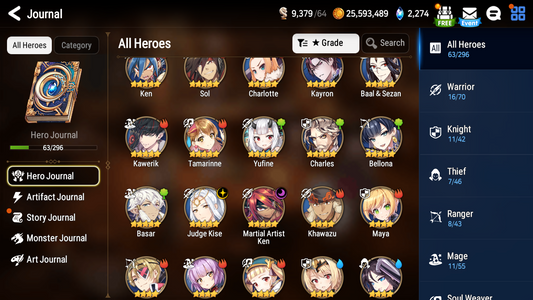 [Global] Epic 7 Seven Martial Artist Ken Judge Kise + ML Mystics Pulls Aged Starter Account-Mobile Games Starter