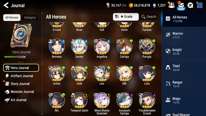 [Global] Epic 7 Seven Navy Captain Landy + ~30 ML summon + Name Starter Account-Mobile Games Starter