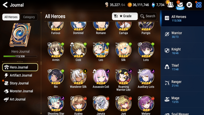 [GLOBAL] Epic 7 Seven Navy Captain Landy + 32 ML pulls + Name Starter Account-Mobile Games Starter