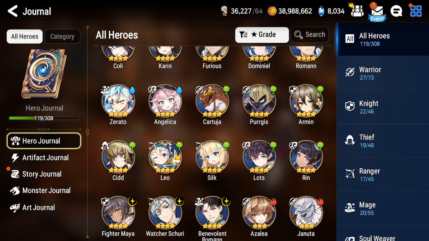 [Global] Epic 7 Seven Navy Captain Landy Ambitious Tywin + ~30 ML summon + Name Starter Account-Mobile Games Starter